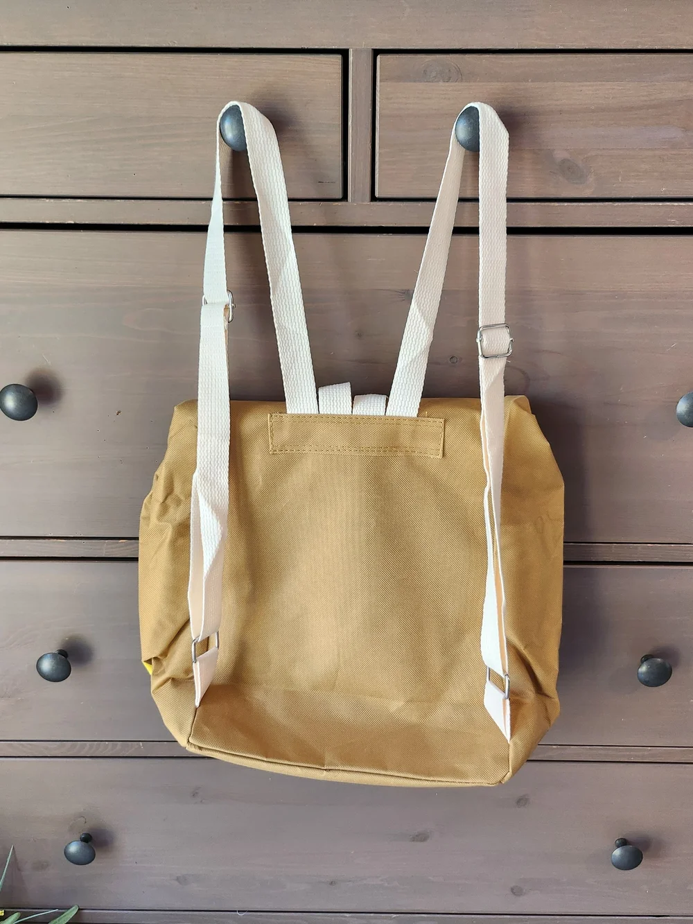 McDonald's Tan and Yellow Roll-Top Backpack - Casual Men’s Bag